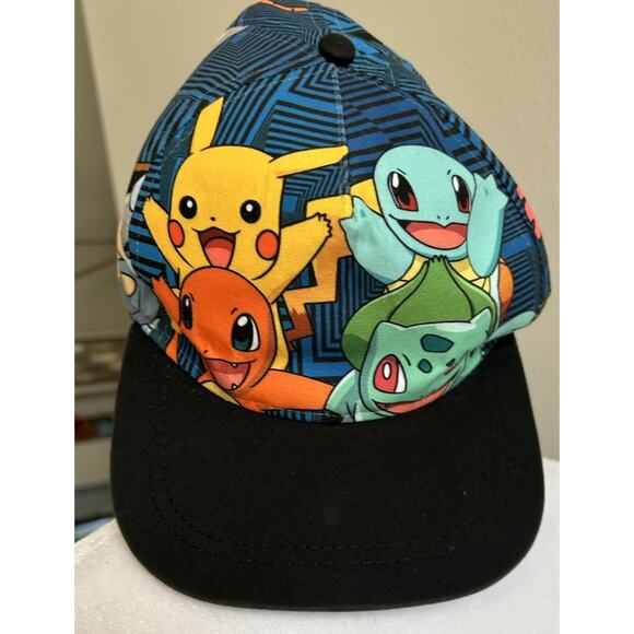 Pokemon Hat 2016 Wrap Around Graphics Snapback Youth Size Baseball Cap One Size - Picture 1 of 11
